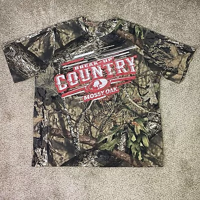 Mossy Oak Shirt Mens XL Real Tree Camo Break Up Country Hunting Fishing Outdoors • $15