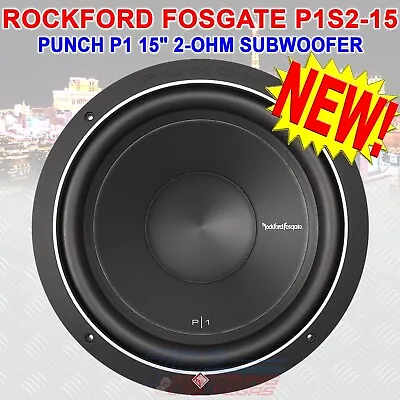 Rockford Fosgate P1s2-15 Sub 15  Car Audio 2 Ohm 500w Subwoofer Bass Speaker New • $88.88