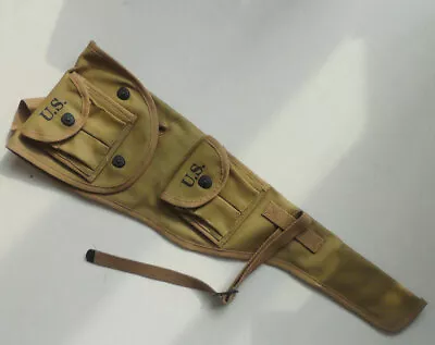 WWII U.S. M1A1 Carbine Canvas Cover M1A1 M1 Carbine Ammo Pouch Folding M1 Bag • $31.99