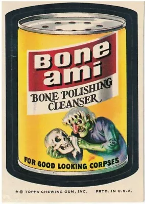 1974 Topps Original  Wacky Packages 8th Series Bone Ami • $2.50