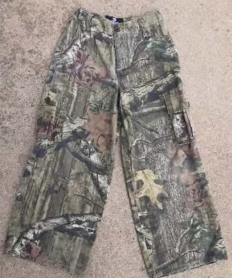 Mossy Oak Camouflage Pants Youth 10 12 Large Camo Infinity Cargo Hunting Gear • $12.99