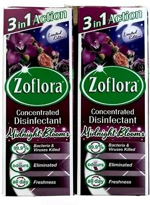 £5.99 • Buy 2 X Zoflora Midnight Blooms 120ml Brand New Concentrated Disinfectant