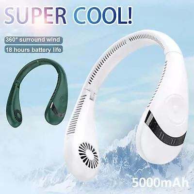 $28.79 • Buy Rechargeable Portable Neck Fan Personal Hanging Bladeless Cooling Fan Hands-Free