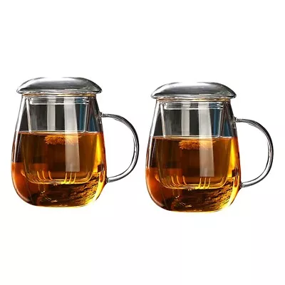 2X Coffee Cups Tea Set Mugs  Drink Office Mug Drinkware Glass Cup Chinese  B9N3 • $23.75
