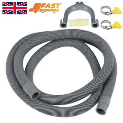 Universal Washing Machine Dishwasher Drain Waste Hose Extension Pipe Kit 1.5M • £5.55