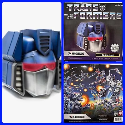 Hasbro Modern Icons Transformers Soundwave Helmet Replica 1:1 GameStop Exclusive • $77.77