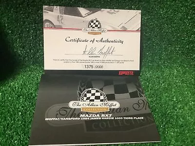 1:18 1984 Bathurst Mazda RX7 Moffat/Hansford 3rd Place Certificate Only  • $34.99