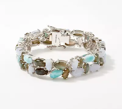 Affinity Gems Sterling Silver Multi-Color Moonstone Bracelet. 7 3/4  • $152.99