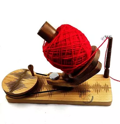 Yarn Ball Winder And Yarn Swift Wooden Hand Operated Winder For Making Yarn Ball • £67.93