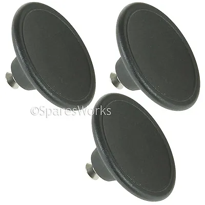 3 X 4.5cm Round Handle Lid Knob For Le Creuset Casserole Pot Dish Saucepan Black • £18.24