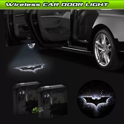 Wireless Car Door Projector Courtesy Ghost Shadow Grey Dark Knight Batman Light • $17.74