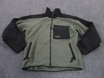 Mountain Hard Wear Jacket Adult L Gray Fleece Outdoors Hiking Pockets Logo Mens • $34.95