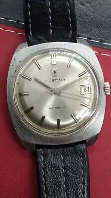 Vintage 70's Festina Automatic Style Zenith Surf Wristwatch Swiss Made • $114.99