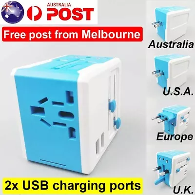 International Universal Travel Adapter Converter Plug Power Europe EU UK Japan • $15.99