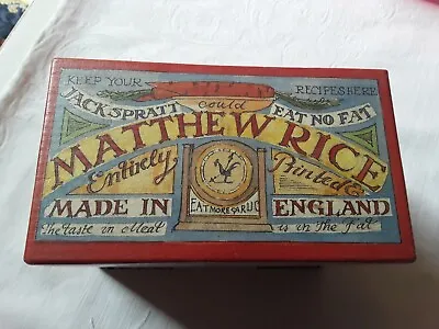 £30 • Buy Vintage Matthew Rice Rare Recipe Box Nice Condition