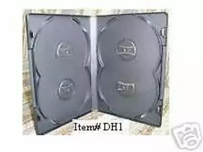 50  OVERLAP QUAD DVD CASES - DH1 - Holds 4 Discs! • $35.99