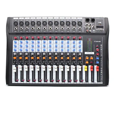 $138.70 • Buy Pro 12 Channel Live Studio Audio Mixer Mixing Console USB Sound Board Device