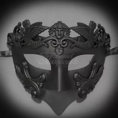 Black Roman Egyptian Greek Inspired Mask Venetian Masquerade For Men • $14.99