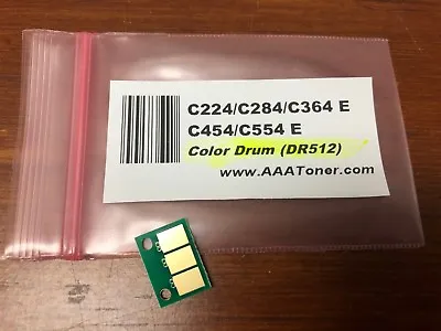1 Color Drum Chip (DR512C) For Minolta Bizhub C224 C284 C364 C454 C554 E Refill • $4