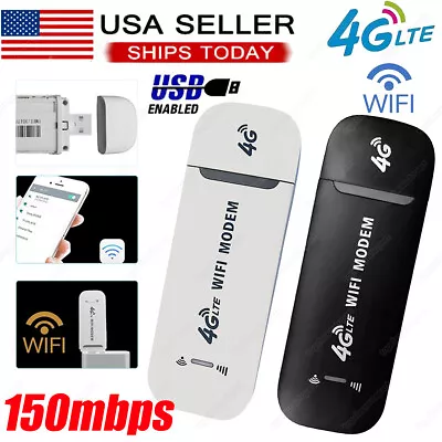 Unlocked 4G LTE Modem Wireless Router USB Dongle Mobile Broadband WIFI 150Mbps • $16.40