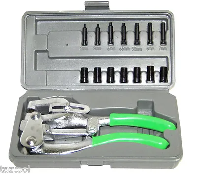 Heavy Duty Hand Held Power Punch Die Plier Set 1 Ton Sheet Metal Aluminum • $32.99