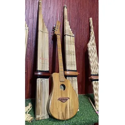 Phin Acoustic Guitar Harp Isan Traditional Musical Instrument Handmade Teak Wood • $224.98