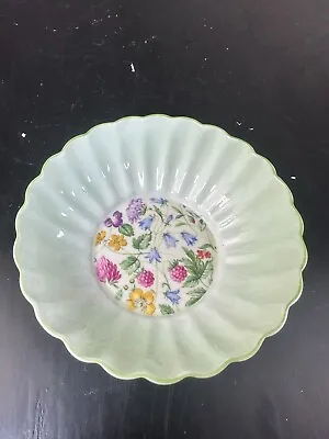 Rare Vintage Shelley Bone China Floral Chintz Fluted Dish 13690 • $29.25