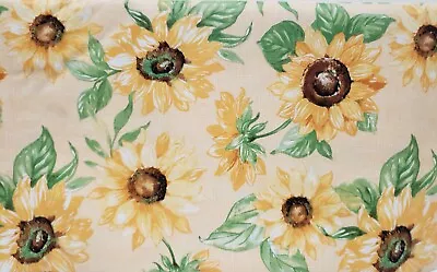 Peva Vinyl Flannel Back Tablecloth 52 X52  Square (4 People)FALLSUNFLOWERSGR • $14.99