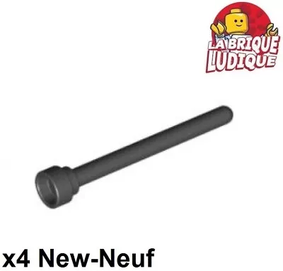 LEGO 4x Antenna Toe Round Antenna Round Top 1x4 Black/Black 3957 New • $4.63