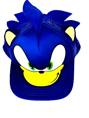 Sonic The Hedgehog Blue Snapback Adjustable Hat With Gills For Kids Teens NEW • $10