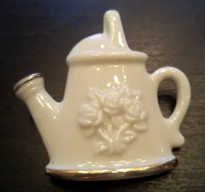 Stunning Vintage Estate Signed Lenox Porcelain Tea Pot 1 5/8  Brooch!!! 1301o • £0.78