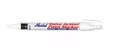 NEW! 3-Pack MARKAL VALVE ACTION PAINT MARKER WHITE MEDIUM TIP 96820 • $6.99