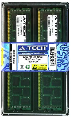 32GB 2x 16GB Dell PowerEdge T320 T420 T610 T620 Memory RAM DDR3 PC3-8500 ECC REG • $49.98