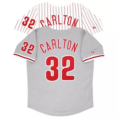 Steve Carlton Philadelphia Phillies Home (White) & Road (Grey) Men's Jersey • $129.99