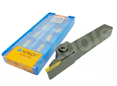 Indexable Parting Off Tool RIGHT HAND + 10 1.5mm Carbide Korloy Tips 12mm • £44.99