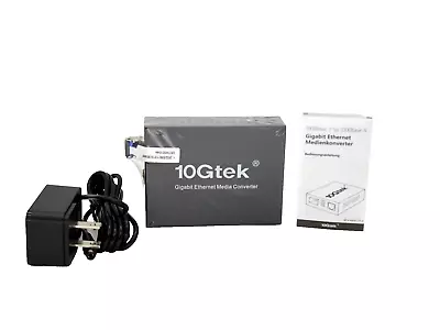 10Gtek Multi-Mode Media Converter ✅ 1Gbps LC Fiber To Ethernet • $25.99