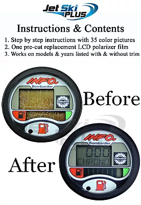 $24.98 • Buy SeaDoo GTI GTX LRV LTD LE RFI DI LCD Info Gauge Center Display Repair Kit