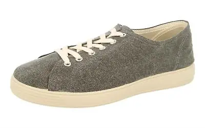 DB's Men's Extra Wide (2V Fit) Modern Canvas Leisure Shoes (Peter) In Grey • £47.49