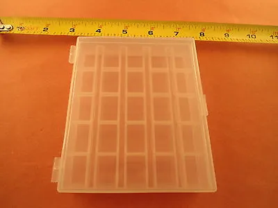 STURDY Clear Bobbin Box Case Sewing 25 Bobbins • $7.89