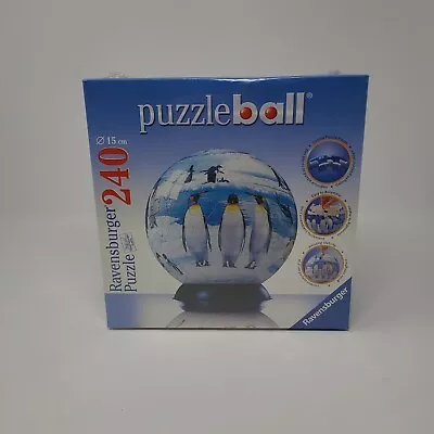 Ravensburger Penguins PUZZLEBALL 240 Pieces 6 Inch 15cm Globe No. 11-006 3 New! • $19.99