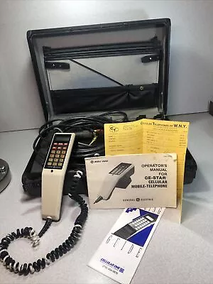 Vintage 1984 General Electric GE-Star Cellular Mobile-Telephone W/ Samsonite • $119