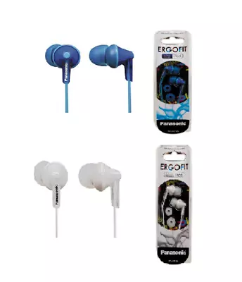 Panasonic Ergo-Fit In-Ear Earbud Style Headphones Earphones RP-HJE125 NEW! • £7.97