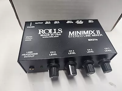 Rolls MX51S 4-Channel Mini Mixer • $40