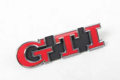 $46.01 • Buy NEW OEM GENUINE VW Golf Mk7 2013- GTI Front Grille Badge Satin Black Emblem