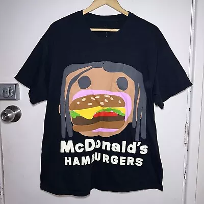 CACTUS JACK Travis Scott CPFM McDonald's Burger Mouth T-Shirt Tee Size L #33491 • $80
