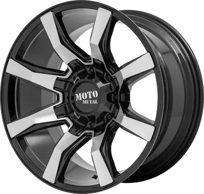 22 Inch Silver Black Wheels Rims Moto Metal MO804 Spider 22x10 FOR Jeep Wrangler • $436