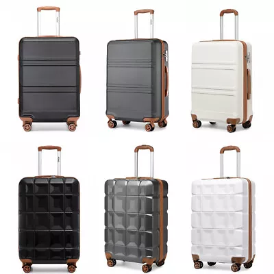 20Inch ABS Hard Shell Carry On Suitcase Lightweight 4 Wheels Cabin Hand Luggage  • £24.99