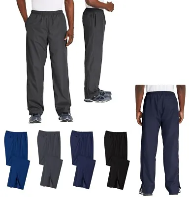 Men's Polyester Wind Pant Back/side Pockets Repells Water Leg Zippers. Xs-4xl • $33.35