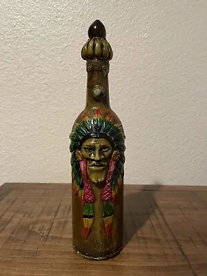 Vintage Hand Crafted Artisan Liquor Bottle Mexico Bar Cart • $15
