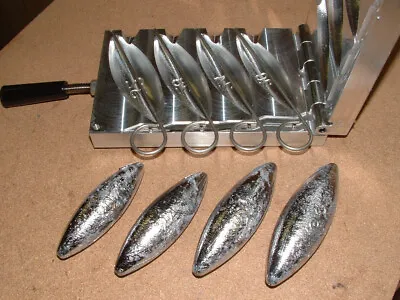 Saltwater Trolling Sinker Mold 20 24 28 32 Oz Pull Pins CNC Aluminum USA 3RD • $205